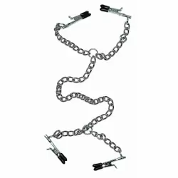 Зажимы для сосков и половых губ Sextreme - cеребристый