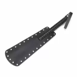 Большой пэдл с металлическими клепками Lux Fetish – черный