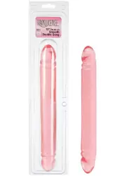 Двухголовый фаллоимитатор Translucence Smooth Double Dong 12 – красный
