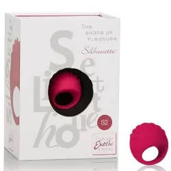 Вибростимулятор клитора на палец Silhouette S2 перезаряжаемый – красный