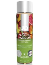 Съедобный лубрикант с ароматом экзотических фруктов JO Flavored Tropical Passion - 120 мл