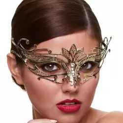 Маска со стразами Masq Private Affair – золотистая