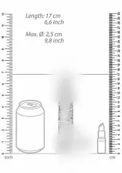 Фалоимитатор из эластомера 17 см. Realistic Dildo With Balls (прозрачный)