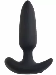 Анальная пробка Evolved Black Beauty, с вибрацией, с пультом ДУ, 7 режимов, 3 скорости, черный