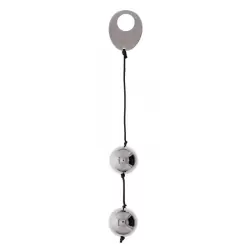 Металлические вагинальные шарики Domino Metallic Balls – серебристый