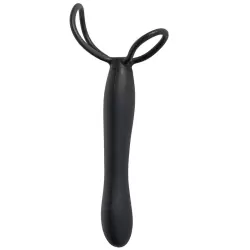 Насадка-фаллоимитатор Mojo Black Jack для двойного проникновения – черная