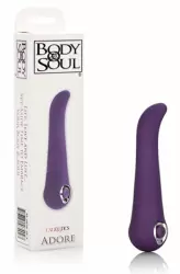 Вибромассажёр с изогнутым кончиком Calexotics Body & Soul Adore - фиолетовый