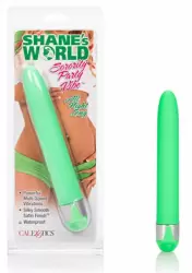 Водонепроницаемый вибромассажёр Calexotics Shane’s World Sorority Party Vibe All Night - салатовый