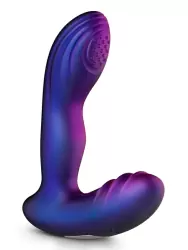 Изогнутый вибростимулятор простаты EDC Galaxy, 12,2 см, 7 режимов, силикон, фиолетовый