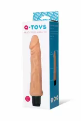 Реалистичный вибратор с венами-прожилками TOYFA A-Toys Multi-Speed – телесный