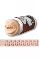 Мастурбатор ротик Fleshlight SIAC Count Cockula в банке - телесный