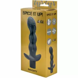 Анальная пробка с вибрацией Spice it up Naughty Dark Grey 8012-02Lola