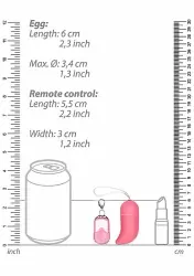 Виброяйцо для стимуляции точки G с пультом управления Medium Wireless Vibrating G-Spot Egg (Розовый)