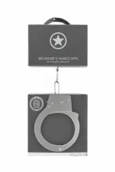 Металлические наручники Beginner's Handcuffs, с ключом, серебристый