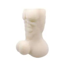 Мастурбатор-насадка торс с мошонкой Bigger Spirit – телесный