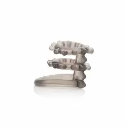 Текстурированная насадка на пенис Support Master Double Pleasure – серый