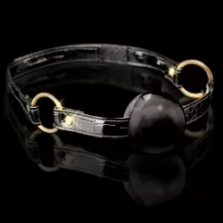 Кляп Fetish Fantasy Gold черный с золотом