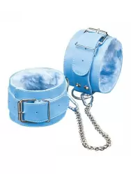 Оковы на цепочке Sitabella с мехом – голубой