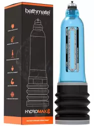 Гидропомпа Bathmate Hydromax8 aqua, для мужчин с размером до 21 см, синяя