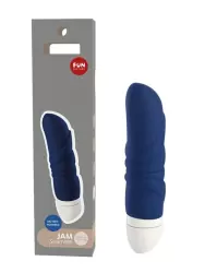 Компактный вибратор Fun Factory Jam, 12,7 см, силикон, синий