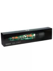 Мощный вибратор Doxy Die Cast, 37 см, силикон, принт Ананасы