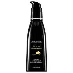 Съедобный лубрикант со вкусом ванили Wicked Aqua Vanilla Beanl - 60 мл
