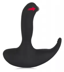 Эргономичный вибростимулятор простаты Rolling Head Vibe - черный