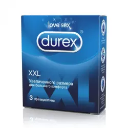 Презервативы Durex XXL увеличенного размера – 3 шт