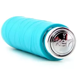 Мини вибромассажер с насадкой Charms Silk - Blue