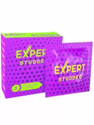 Рельефные презервативы EXPERT Studded, облегающие, точечные, 3 шт