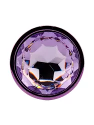 Фиолетовая алюминиевая анальная пробка Small