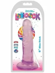 Реалистичный фаллоимитатор Lollicock, 15,2 см, ПВХ, фиолетовый