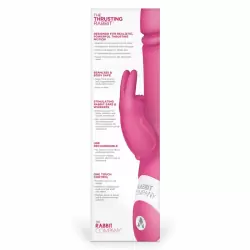 Вибратор-кролик с функцией «толчка» The Rabbit Company Thrusting Rabbit – розовый