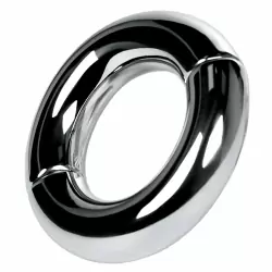 Магнитный утяжелитель на мошонку TOYFA Metal – серебристый