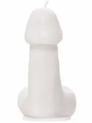 Оригинальная свеча Pecado BDSM «Пенис средний», 8,5 см, белая