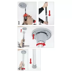 Домашний танцевальный пилон Pipedream Fantasy Dance Pole, серебристый, вращающийся, регулируемая высота