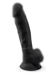 Реалистичный фаллоимитатор SILEXD Model 1 с мошонкой, 17,6 см, силикон, черный