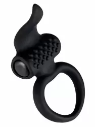 Эрекционное виброкольцо Adrien lastic Lingus, диаметр 2,7 см, силикон, черный