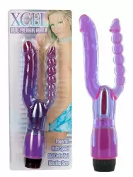 Анально-вагинальный вибратор Xcel Double – фиолетовый
