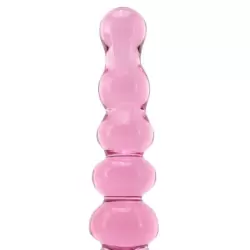 Анальный жезл Quintessence Anal Slider из стекла – розовый