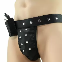 Трусы мужские Shock Jock с электростимуляцией – черный