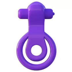 Эрекционное кольцо на пенис и мошонку Lovely Licks Couples Ring с вибрацией – фиолетовый