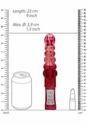 Вибратор кролик Rotating Bubbles - Red