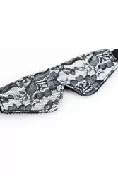 Кружевной набор маска и флоггер TOYFA Marcus – серебристый