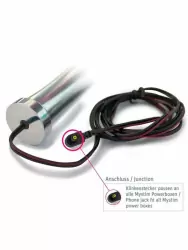 Анальный стимулятор Mystim Othello Ovaldildo для подключения к источнику электроимпульсов, 14 см, серебристый