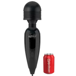 Огромный вибромассажер Mega Wanachi многофункциональный – черный