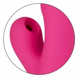 Вакуумный вибратор-кролик FOREPLAY FRENZY - PUCKER, 22 см, 12 режимов, розовый