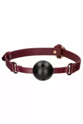 Кляп с креплением Ouch Ouch! - Breathable Ball Gag - Burgundy