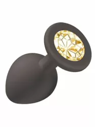 Анальная пробка Emotions Cutie Large Black golden crystal 4013-07Lola