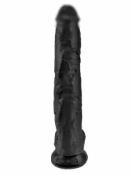 Реалистичный фаллоимитатор-гигант Pipedream King Cock 14 Cock with Balls, с мошонкой, 37,5 см, диаметр 6 см, черный